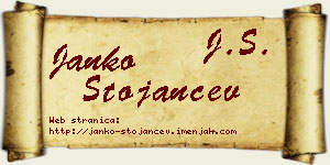 Janko Stojančev vizit kartica